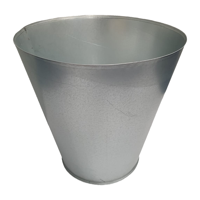 Circular Tapered Planter-Planter-40-20 x 50cm-Galvanised - No Paint-GGS00007-Galvanised Garden Supplies