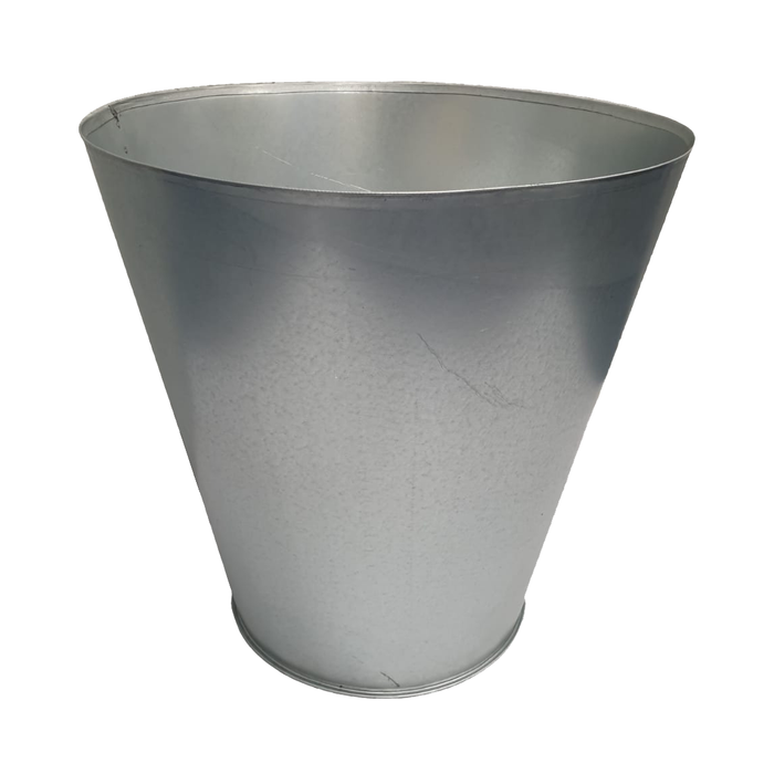 Circular Tapered Planter-Planter-40-20 x 50cm-Galvanised - No Paint-GGS00007-Galvanised Garden Supplies
