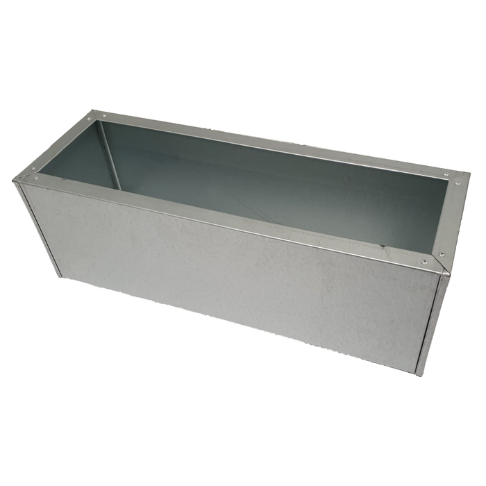 Rectangular Trough Planter-Planter-50x100x50cm-Galvanised - No Paint-GGS00010-Galvanised Garden Supplies