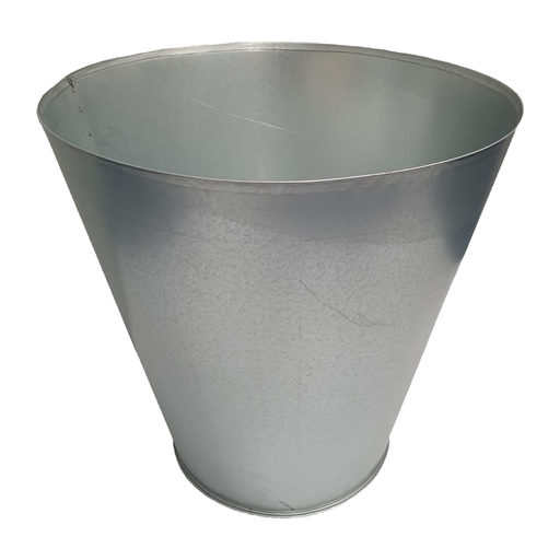 Circular Tapered Planter-Planter-40-20 x 50cm-Galvanised - No Paint-GGS00007-Galvanised Garden Supplies