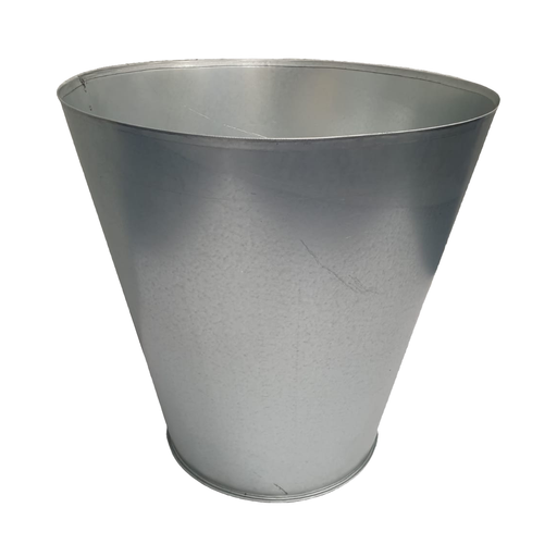 Circular Tapered Planter-Planter-40-20 x 50cm-Galvanised - No Paint-GGS00007-Galvanised Garden Supplies