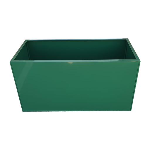 Rectangular Trough Planter-Planter-50x75x50cm-Green-GGSP00009-Galvanised Garden Supplies