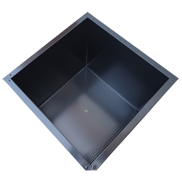 Cube Planter-Planter-50x50x50cm-Galvanised - No Paint-GGS00008-Galvanised Garden Supplies