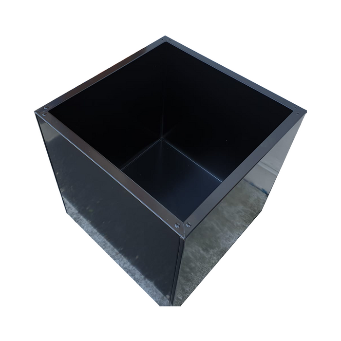 Cube Planter-Planter-50x50x50cm-Galvanised - No Paint-GGS00008-Galvanised Garden Supplies