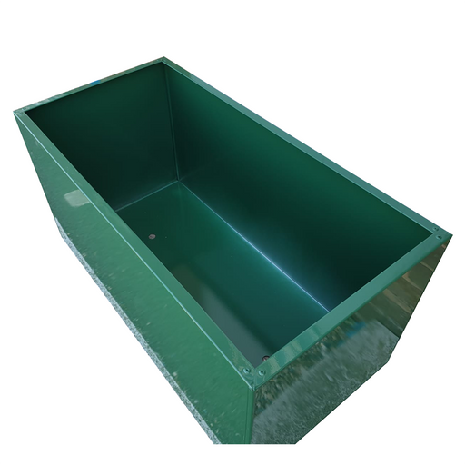 Rectangular Trough Planter-Planter-50x75x50cm-Galvanised - No Paint-GGS00009-Galvanised Garden Supplies