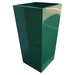 Tall Rectangular Tapered Planter-Planter-50x50 - 30x30 x 100cm-Galvanised - No Paint-GGS00017-Galvanised Garden Supplies