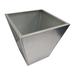 Short Rectangular Tapered Planter-Planter-50x50 - 30x30 x 50cm-Galvanised - No Paint-GGS00018-Galvanised Garden Supplies